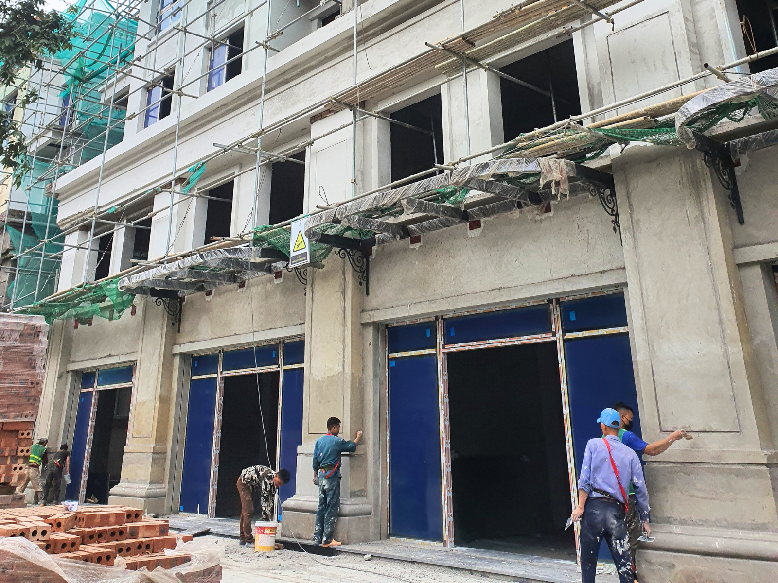 Công trình dần hoàn thiện