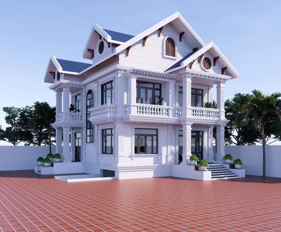 Biệt thự 2 tầng mái Thái 