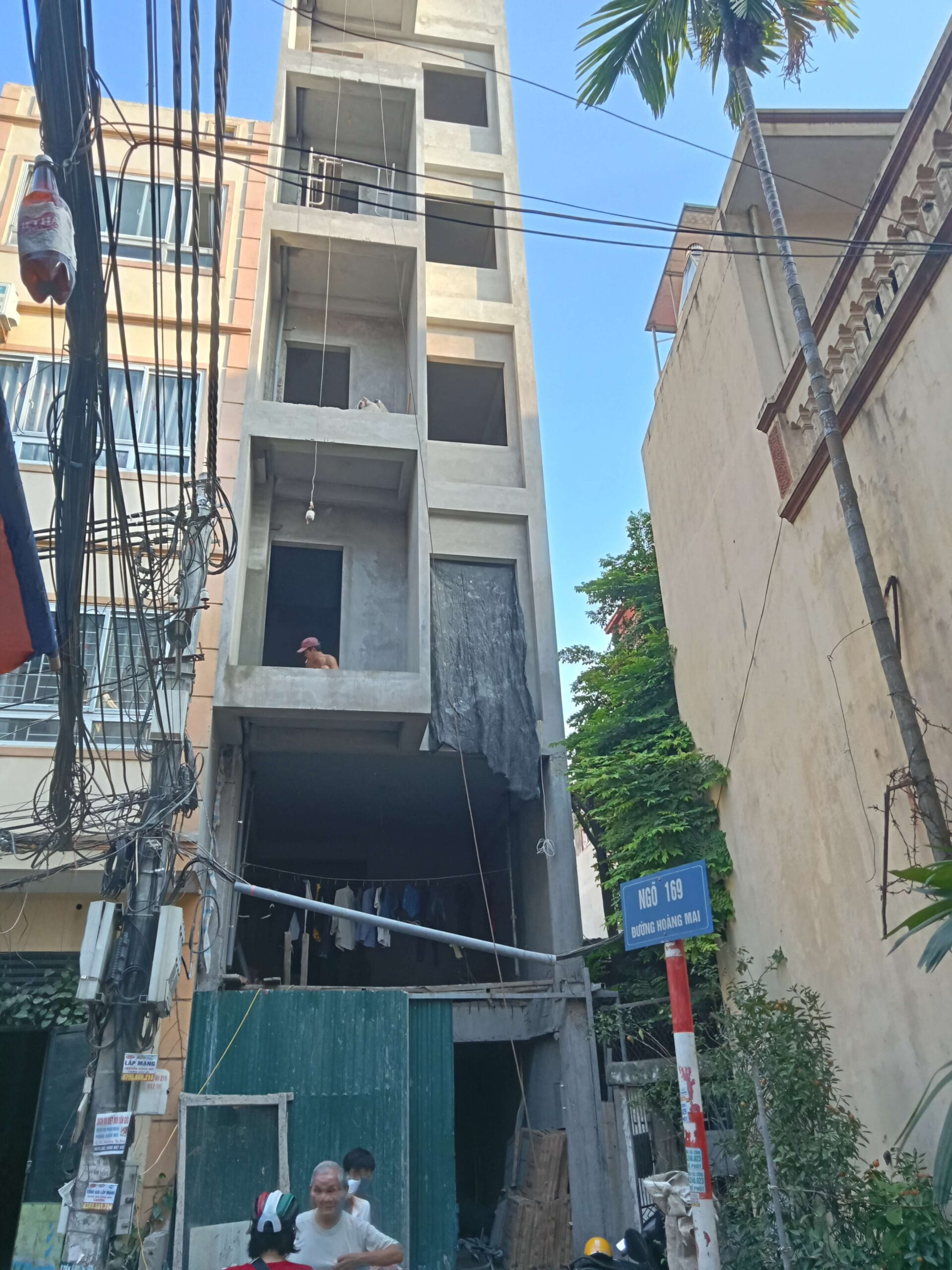 Toàn cảnh thi công nhà phố 169 Hoàng Mai