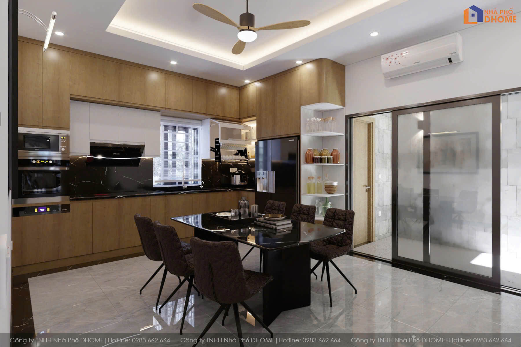 Khu vực bếp ăn