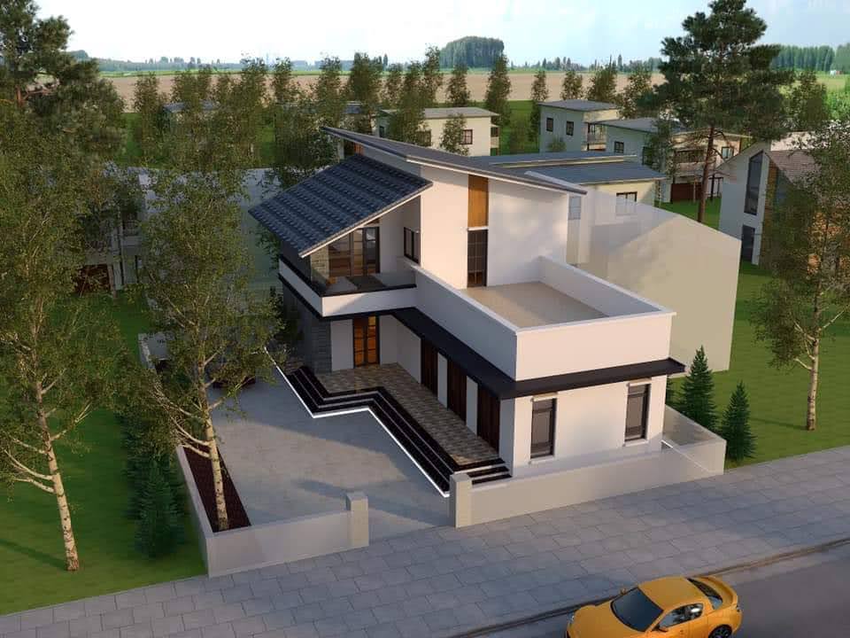 Mẫu nhà 2 tầng hiện đại