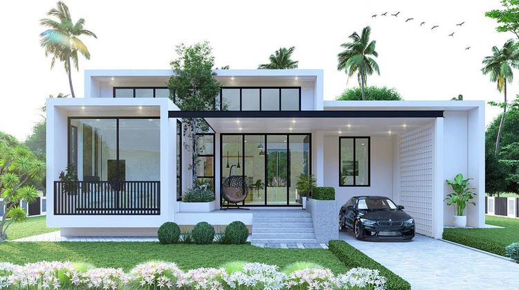 Nhà 1 tầng mái bằng