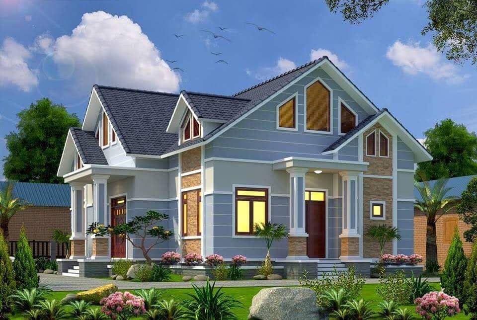 Nhà 1 tầng mái Thái