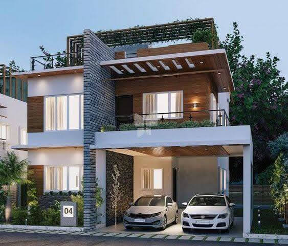 Nhà 2 tầng có gara ô tô 