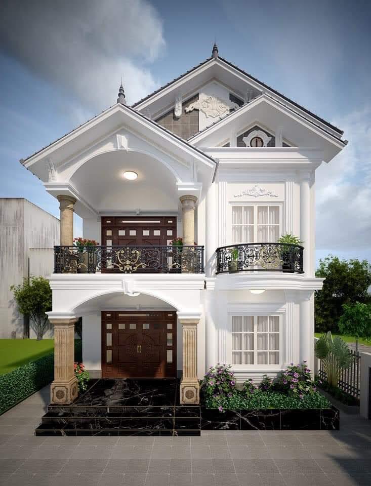Nhà biệt thự tân cổ điển đẹp 