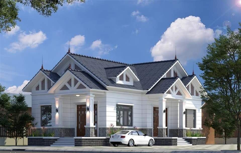Vẻ đẹp hiện đại của nhà mái Nhật 1 tầng