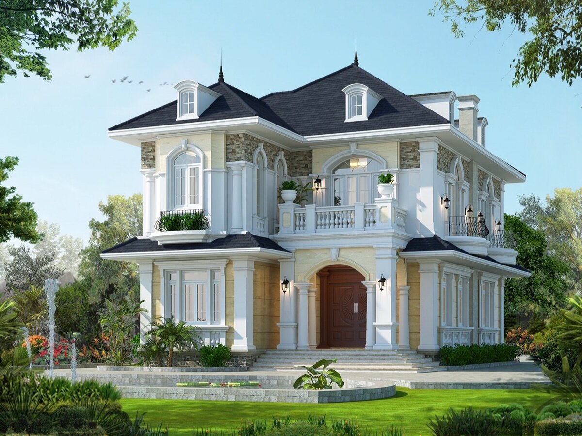 Biệt thự 2 tầng 2 mặt tiền 