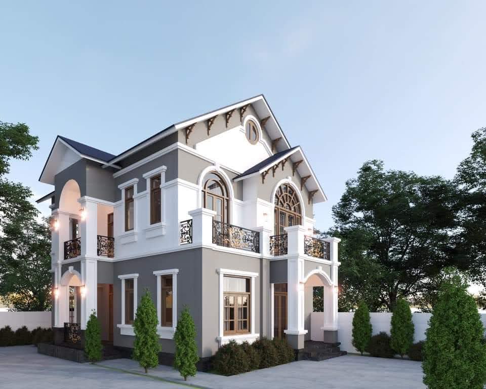 Biệt thự 2 tầng có sân vườn 