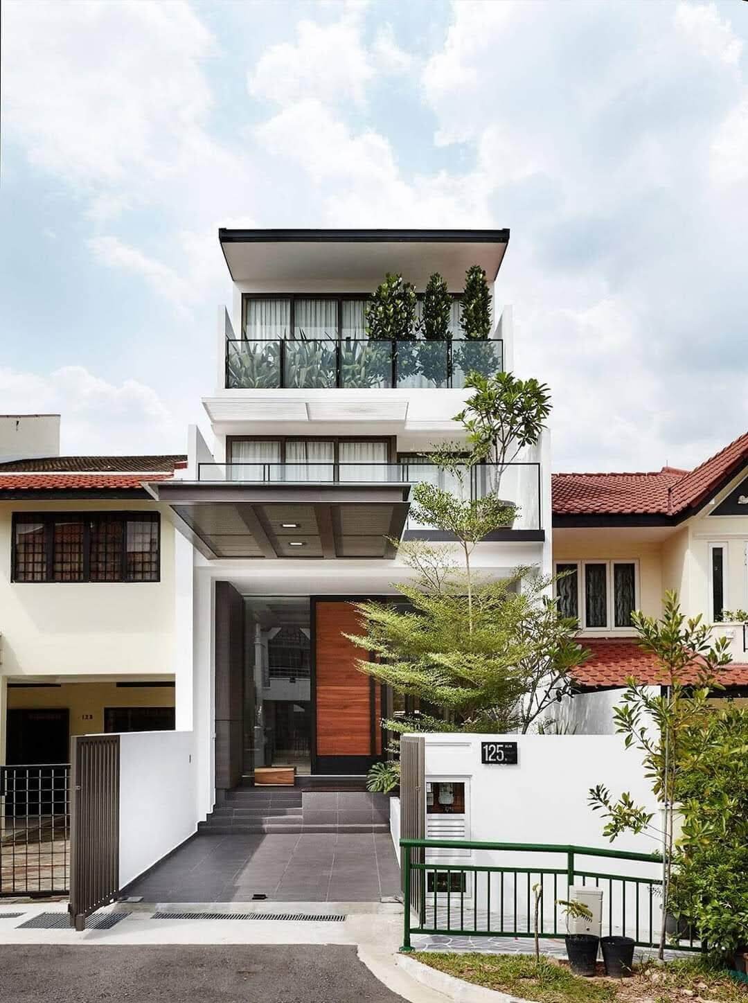 Mẫu nhà phố 2 tầng
