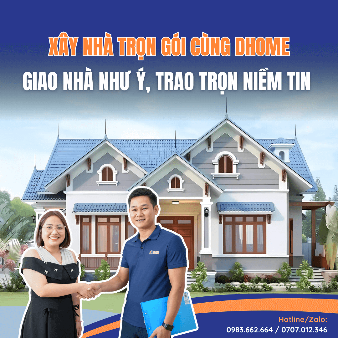 Quy trình xây nhà trọn gói tại Nhà phố DHome