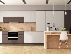 Mẫu nội thất với gam màu trung tính