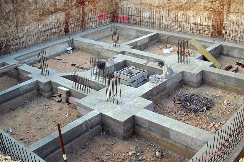 Móng băng bê tông cốt thép 