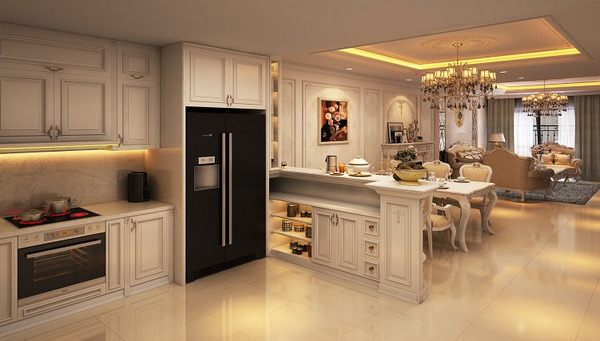 Phòng bếp tân cổ điển 