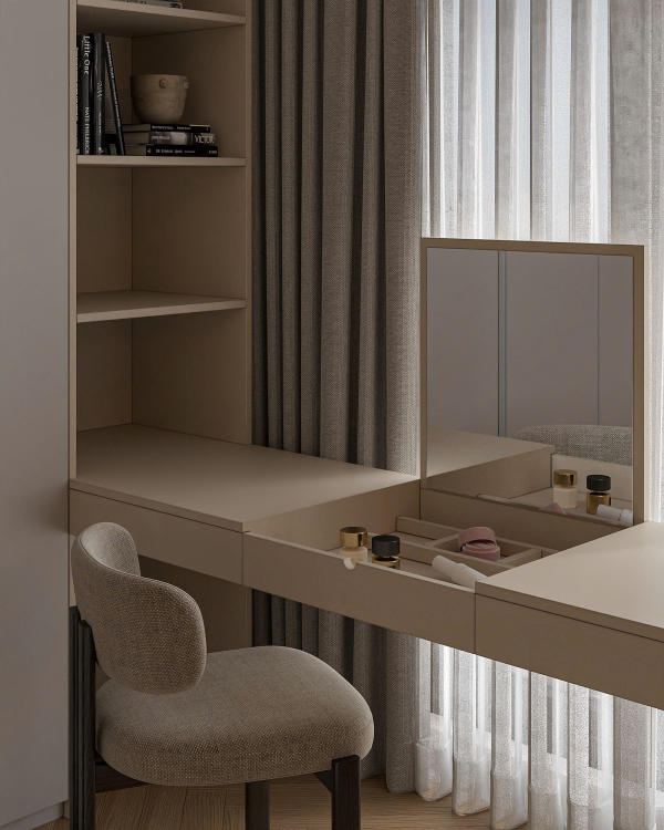 Khu vực bàn trang điểm